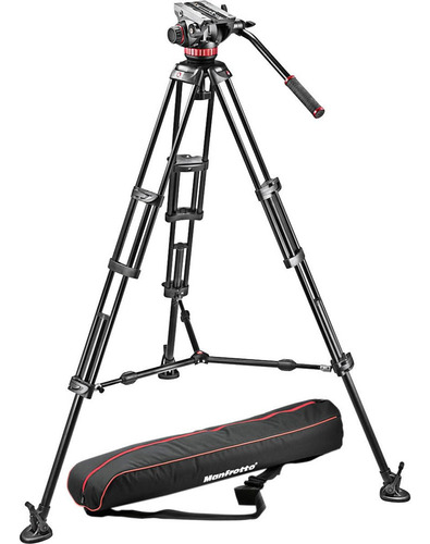 Manfrotto Trípode De Aluminio De 3 Secciones 546b Con Cabeza