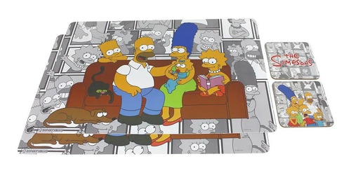 Imagem 1 de 3 de Kit Americano Com 2 Copos The Simpsons
