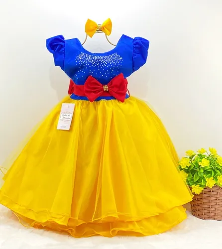 Roupa da branca de neve 1 ano sales