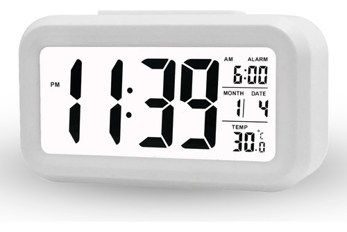 Relógio De Mesa Digital C/ Despertador Light Sensor Original