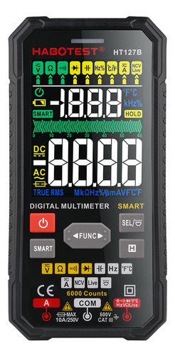 Habotest Ht127b Multímetro Digital Inteligente Lcd.. 1  Va 6