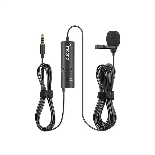 Microfono Lavalier Condenser Omnidireccional Cable 6m Maono