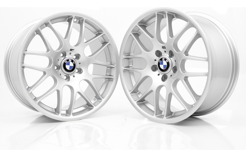 Rodas 19 Bmw M3 E46 Csl 5x120 2 Talas E46 F30 E90 320i 335i Cor Prateado