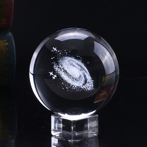 Regalo De Esfera De Cristal Grabado Artificial Milky Way