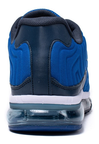 Imagen 4 de 7 de Tenis Deportivo Karosso Grabado Suela De Aire Azul Rey 7537
