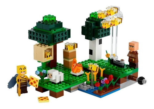 Imagen 1 de 3 de Set de construcción Lego Minecraft The bee farm 238 piezas  en  caja