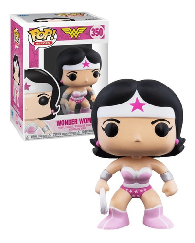 Figura Wonder Woman Rosado Dc Comics #350