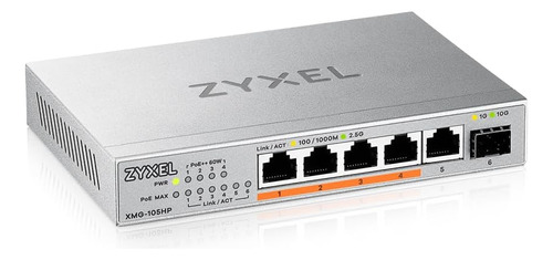 Conmutador No Administrado Zyxel De 5 Puertos Poe 2.5g Multi