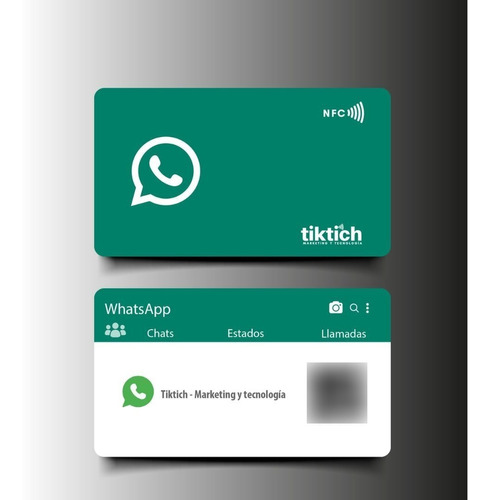 Tarjeta Monocard Tiktich Nfc Y Qr