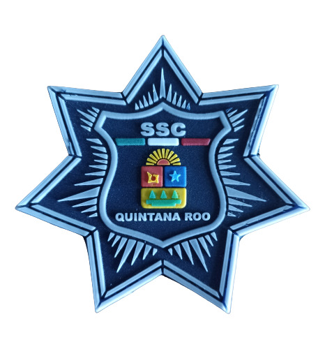 Parche Insignia Táctico Estrella Policía Ssc Quintana Roo