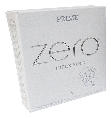 Preservativo Prime Zero Hiper Fino X 3 Cajitas X 3 Un Luxury