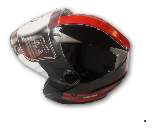 Casco Edge Jaguar X24 Sport Semi Integral Doble Visor T Moto