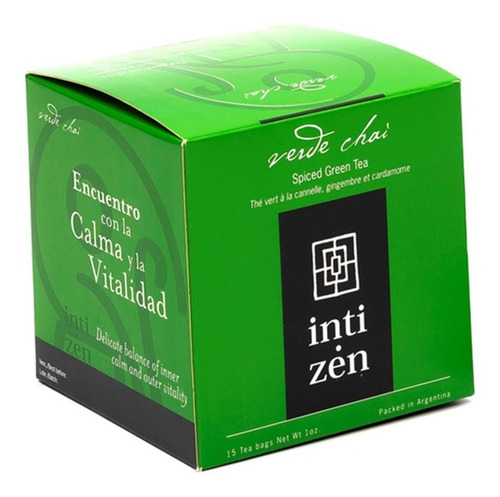 Inti Zen Té Negro - Verde - Infusiones 15 Bolsitas / Qtq