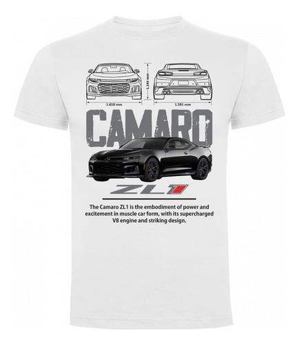 Polera Unisex Para Niños - Camaro Zl1 - Chevrolet