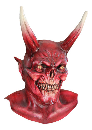 Máscara Demonio Con Cuernos Halloween Ghoulish Productions