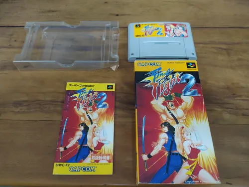 comprar Final Fight 2 P\u002F Super Famicom C\u002F Caixa E Manual Original Jp