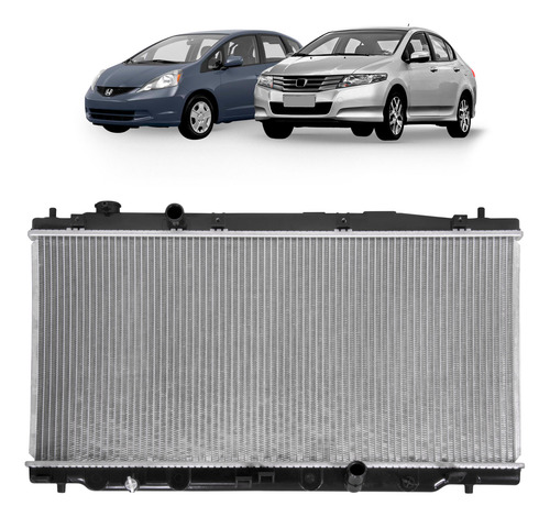 Radiador Honda Fit 1.5 Ex Exl Twist C. Manual 2009 2010 2011
