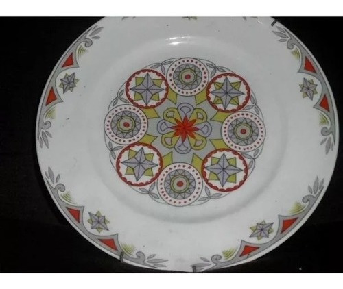 Plato De Porcelana Inter-american Made In Brazil Dibujos Ab