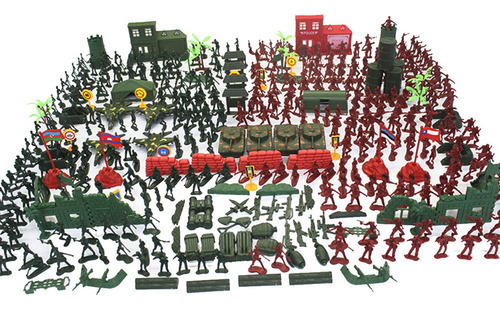 Juego De 330 Figuras De Soldado De 4 Cm Con Tanques, Fighter