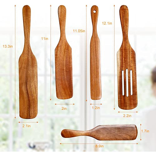 Juego De Utensilios De Cocina De Madera, Juego De Utensilios