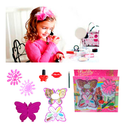 Set De Maquillaje Para Niñas Barbie Make-up 