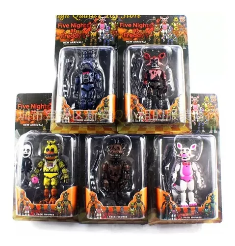 4 Bonecos Fnaf Freddy, Bonnie, Springtrap, Balloon Boy - funko