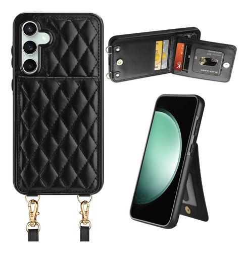 Coolden Para Galaxy S23 Fe Fundas De Cuero Acolchado Para Y