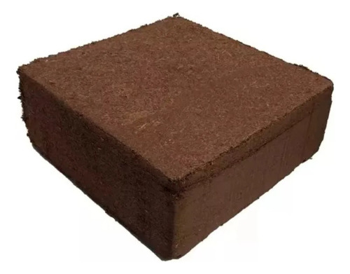 Bloque Fibra De Coco Prensado 70 Litros Sustrato Carluccio