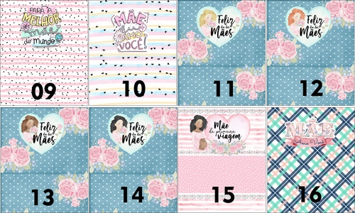 25 Mini Porta Moedas Personalizados - Dia Das Mães