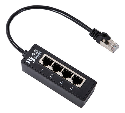 Cable Divisor De Red Ethernet Con Conector Lan Rj45 4 En 1 1