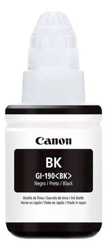 Tinta Canon Gi-190 Negra G1100 / G2100 / G3100 / G4100