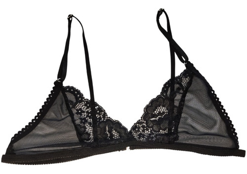 Imagen 6 de 10 de Conjunto Ropa Interior Mujer Encaje Corpiño Mas Less | Negro