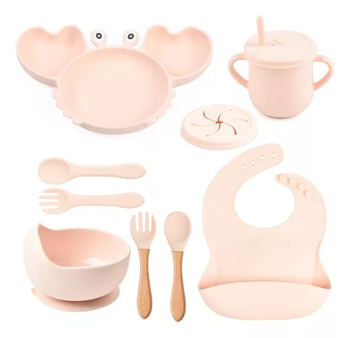 Set De Plato Y Cuchara De Silicona Bebé Yümi De Bblüv - Bebeclick