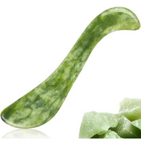 Herramienta De Masaje Gua Sha Con Piedra De Jade Tabla Guash