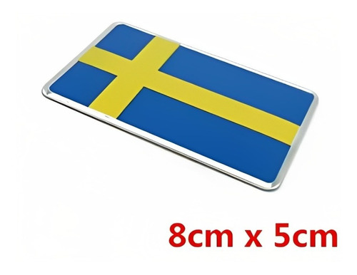 Emblema Bandera Suecia Volvo S60 V40 Cx40-60-70 C30 V90