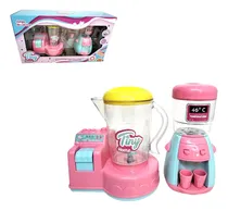 Comprar Set Cocina Dispenser Y Licuadora Tiny Home Color Rosa - Dgl