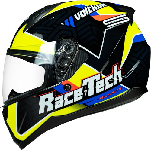 Capacete Race Tech Sector Voltkon Amarelo