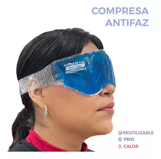 Antifaz Térmico De Gel Color Azul