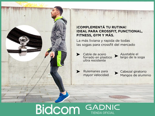 Soga De Entrenamiento Gym Crossfit Funcional Boxeo Saltar