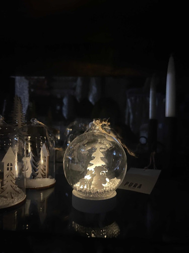 Imagen 4 de 6 de Adorno Navidad - Bola Con Luz