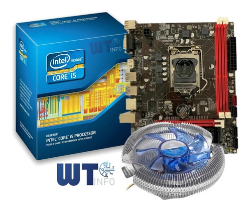 Kit I5 3470 + Placa H61 1155 + Cpu Cooler Novo