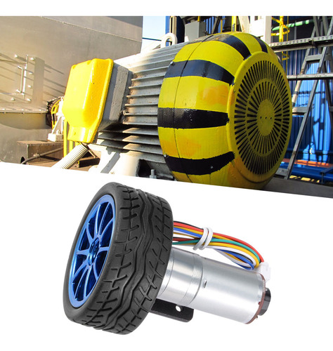 Motor De Engranajes Diy Encoder Con Soporte De Montaje, Kit