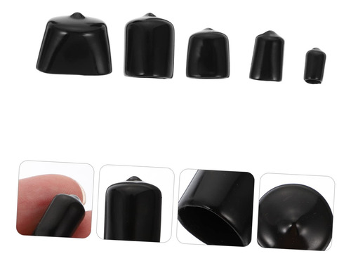 1 Juego De 100 Uds. Tapa Protectora Punta De Tubo Extremo