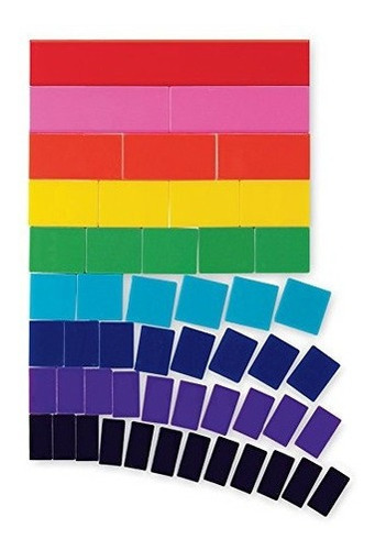 Eta Hand2mind Rainbow Fraction Tiles Blanco Plástico