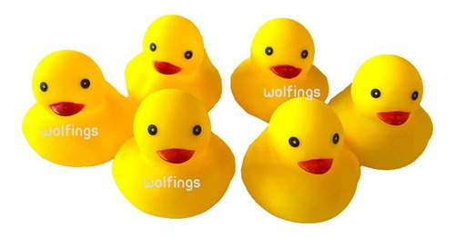 6 Patitos De Goma Chifles Juguete Para El Agua Baño Bebes