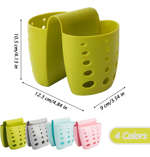 Cesta Colgante De Drenaje Para Fregadero De Silicona Gris