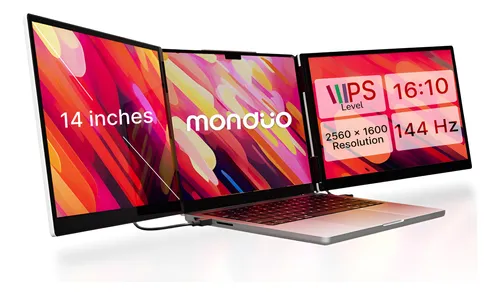 Triple Laptop Glass Screen Extender Monduo 14 Pro W/ 2x 14 2
