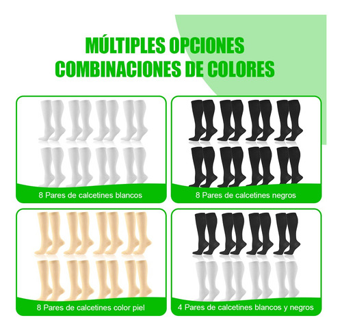 Medias Calcetas Compresión Alivia Varices Y Circulación 8pcs