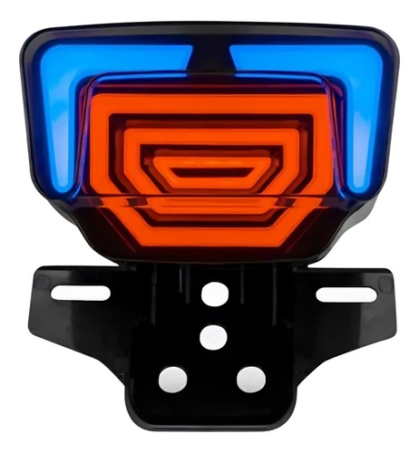 Luz Led Trasera Stop Grande Matricula Freno Para Moto