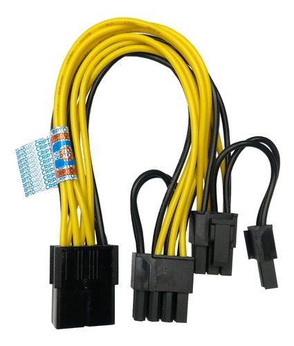 Imagen 1 de 4 de Splitter Adaptador Cpu 8a Pcie 2x8 Pin 6+2 Reforzado Premiun